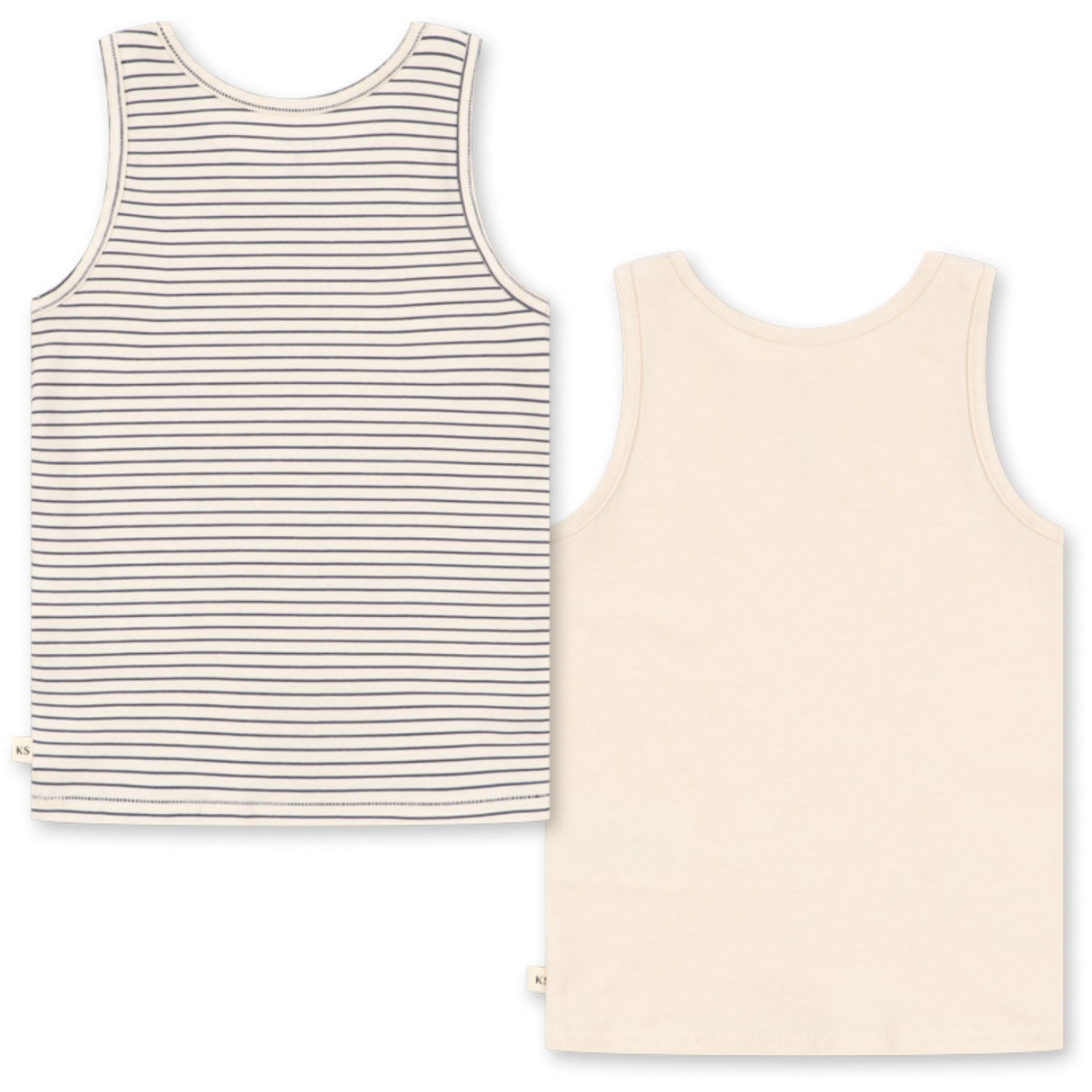Konges Sløjd Blue Stripe Basic 2 Pack Tank Top Gots