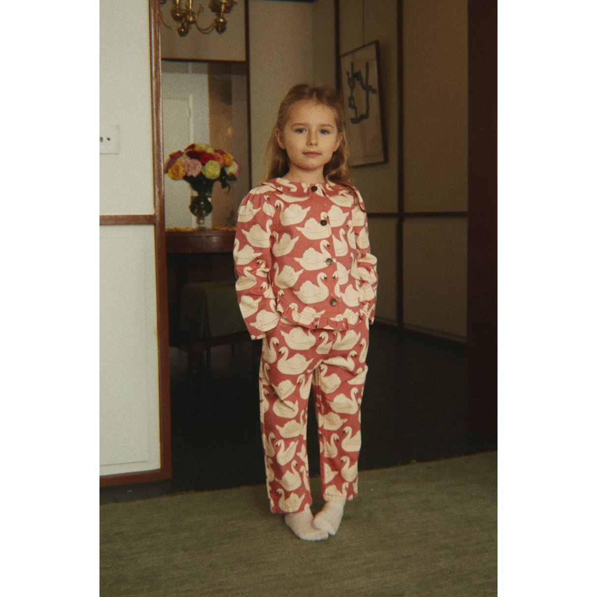 Konges Sløjd Swan Rose Magot Frill Pants Gots