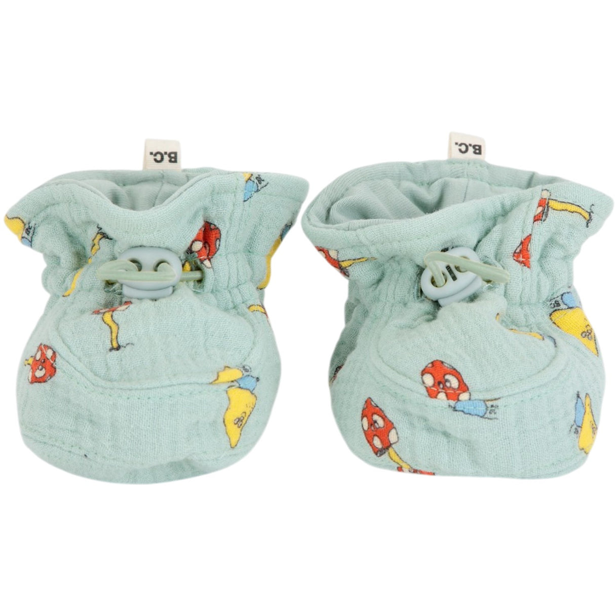 Bobo Choses Green Mush Monster Duo All Over Baby Booties
