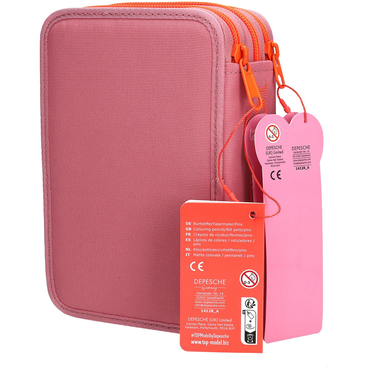 TOPModel Pin It Trippel Pencil Case With Silicone Charms