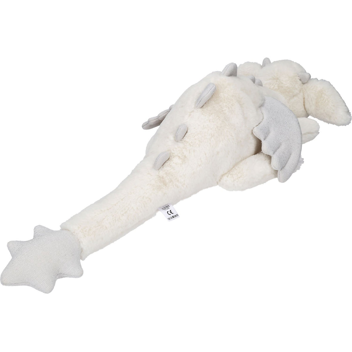 Dino World + Action White Snukis Drage Plush With Glitter Wings 65 Cm