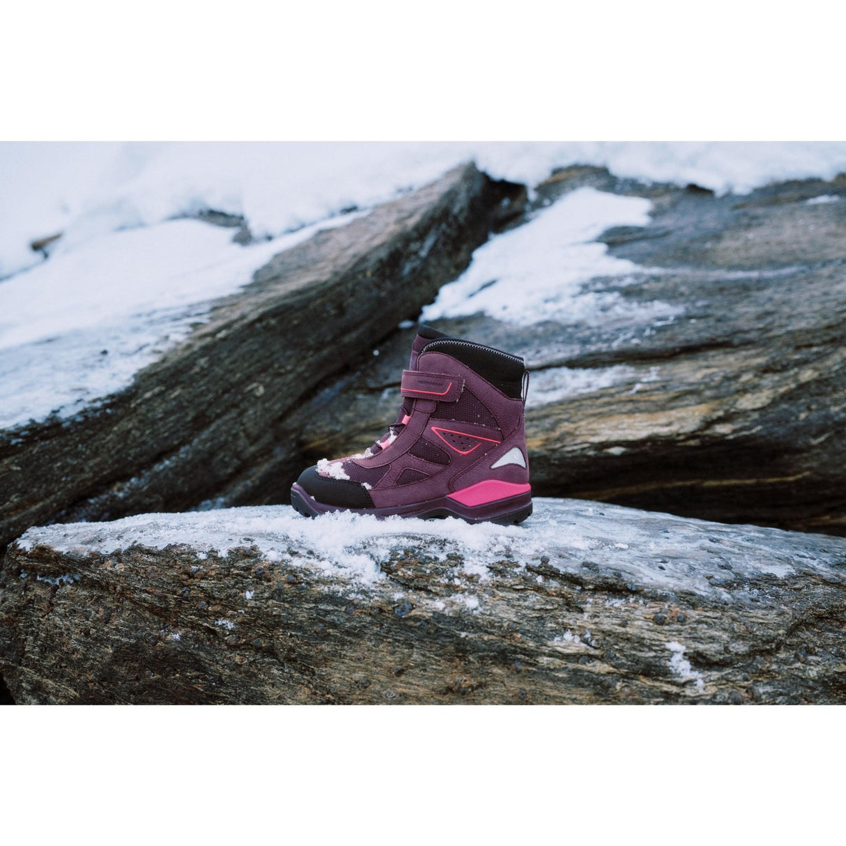 Ecco Black/Mauve/Mauve Snow Mountain K 1S Lace