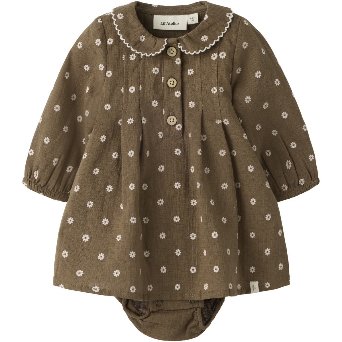 Lil'Atelier Teak Nbfhulla Ls Loose Body Dress Lil
