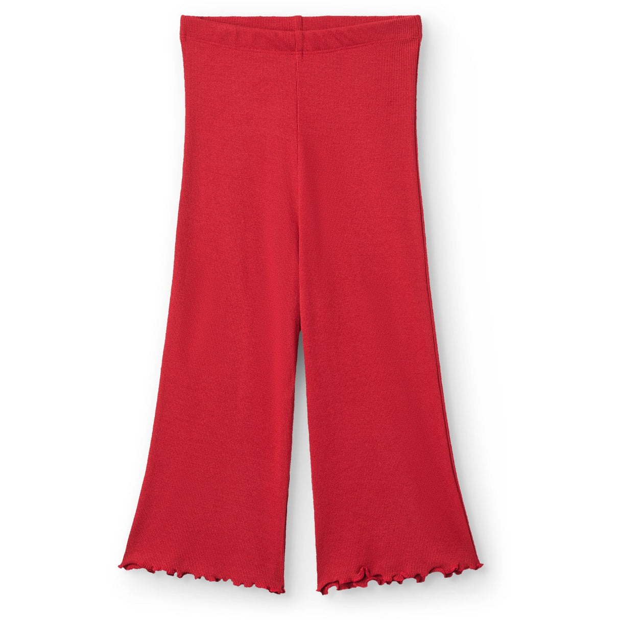 COPENHAGEN COLORS Red Modal Rib Wide Pants