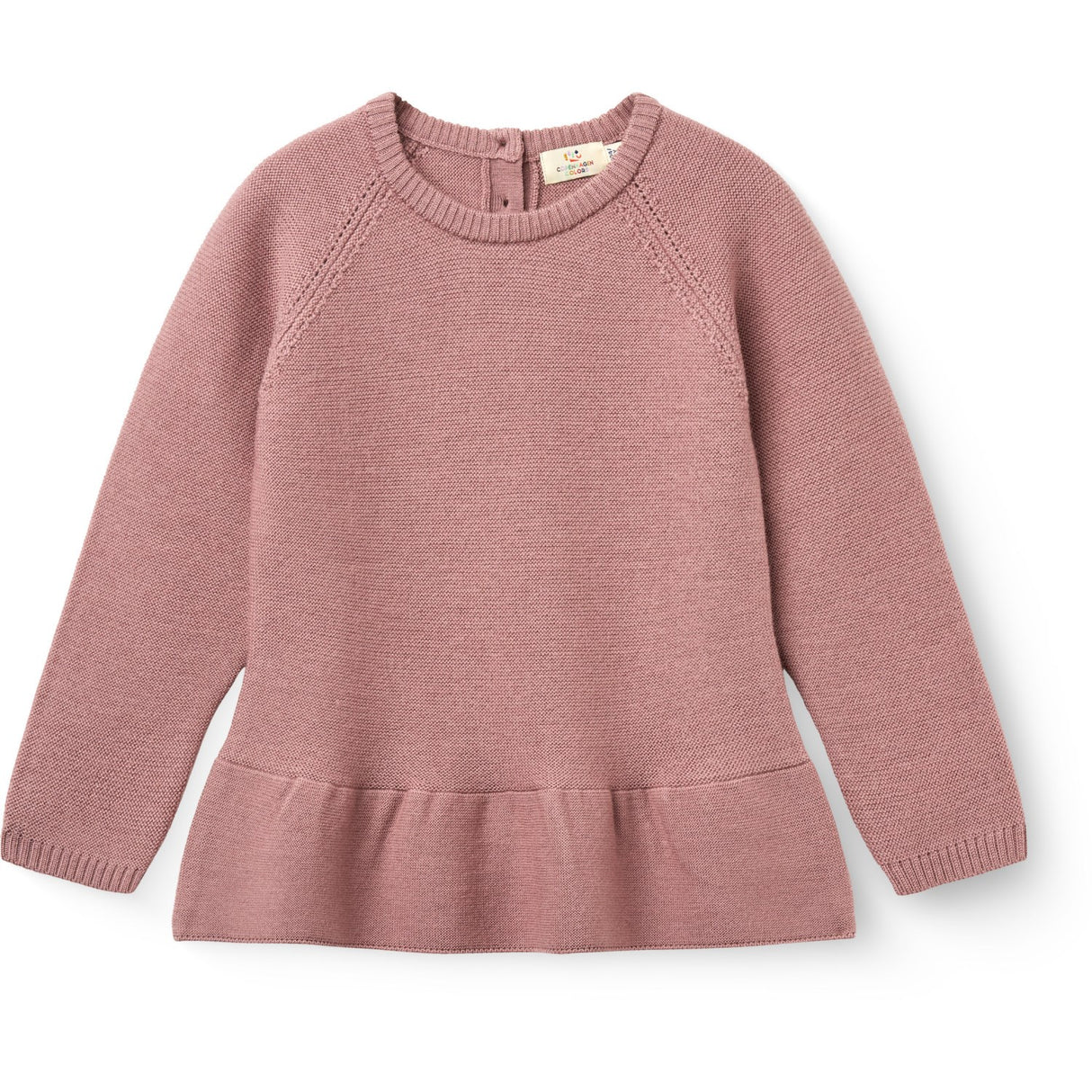COPENHAGEN COLORS Winter Rose Merino Knitted Frill Blouse
