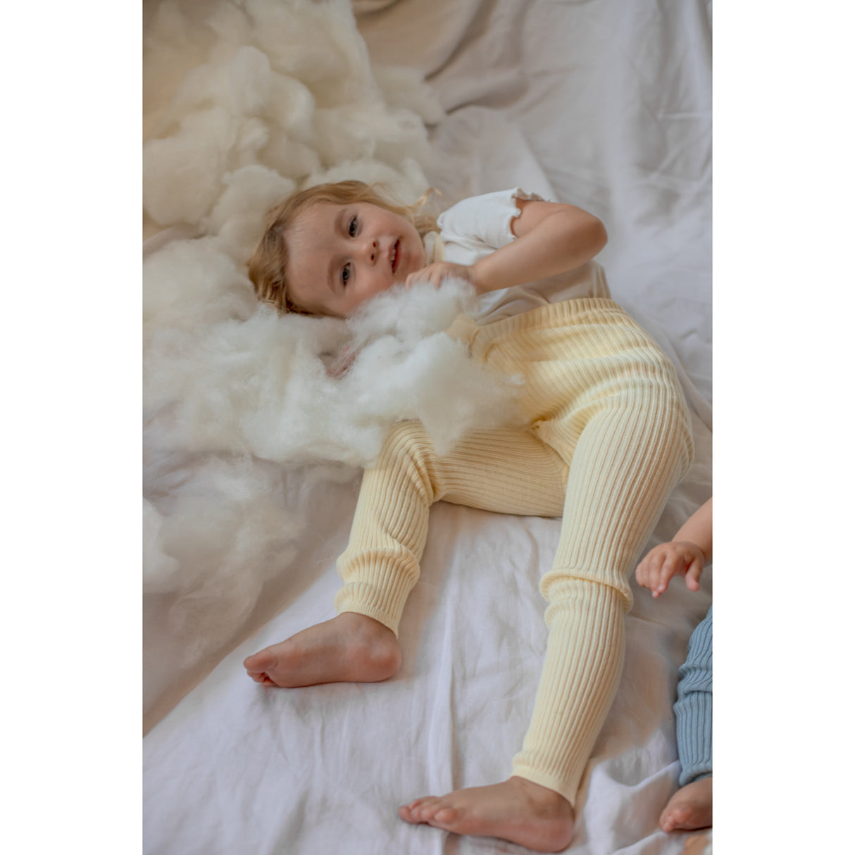 Silly Silas Hippy Footless Tights With Braces Lemon Icing