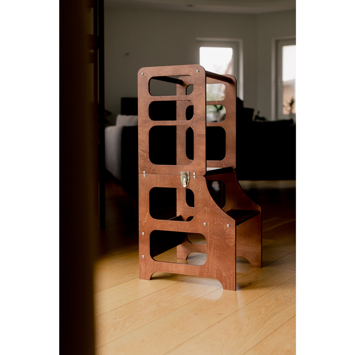 Duck Woodworks Honey Glaze Foldable Tower Stained