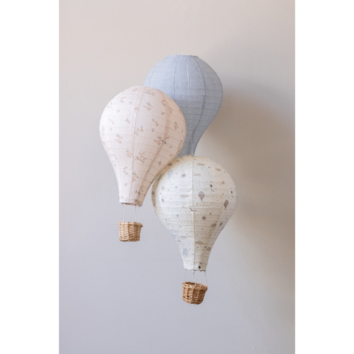 Cam Cam Copenhagen Classic Stripes Blue Lamp Shade Hot Air Balloon