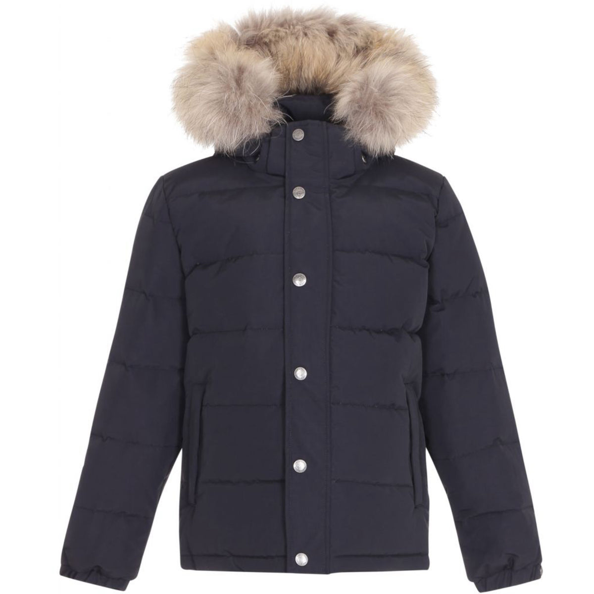 Ver De Terre Black Down Jacket W/Fur