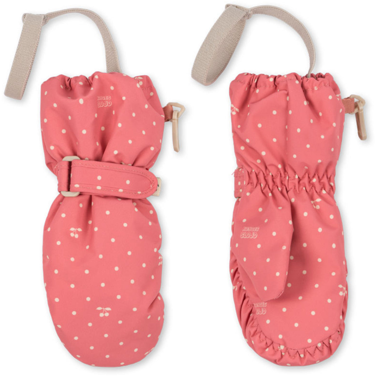 Konges Sløjd Cherry Berry Dot Nohr Snow Mittens Print