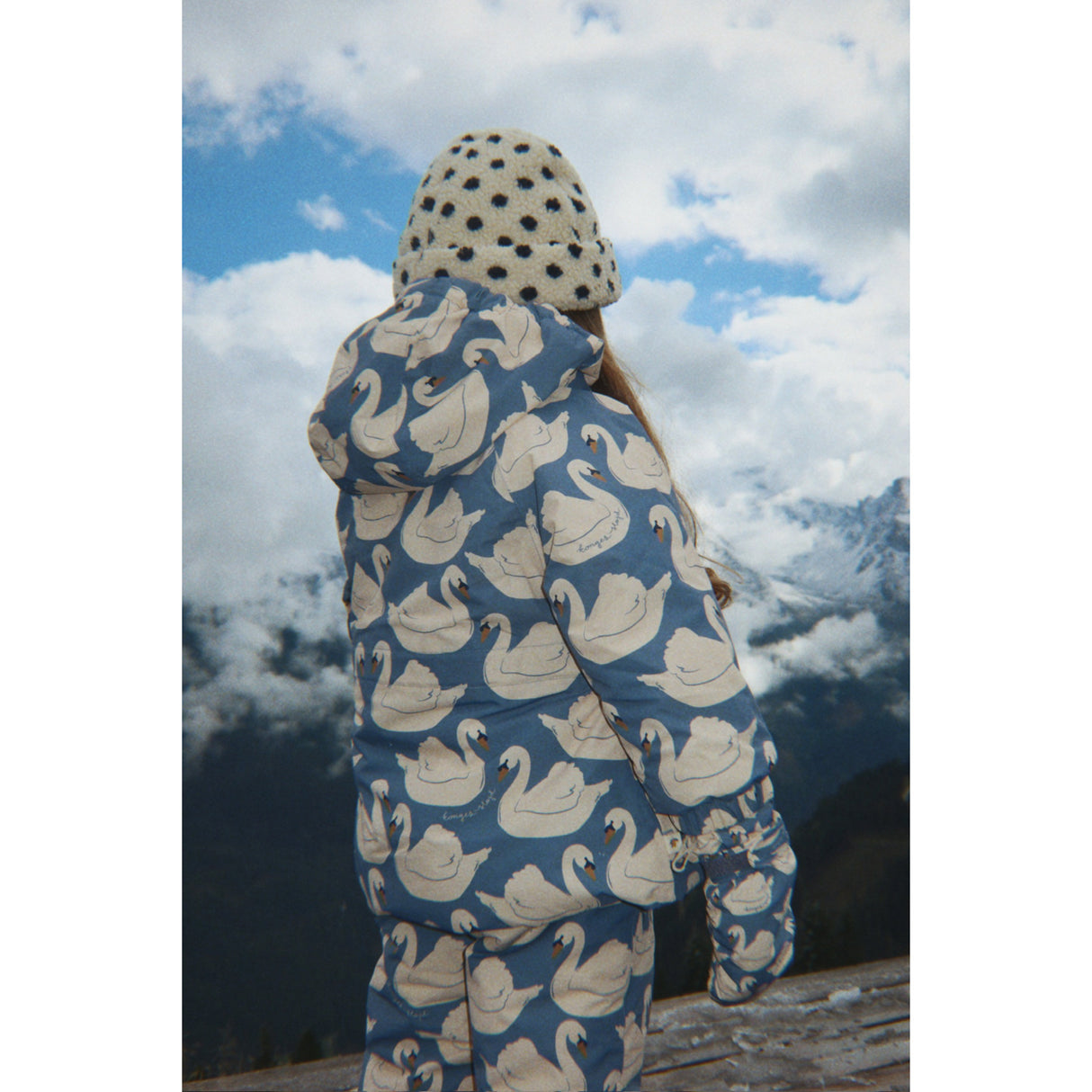 Konges Sløjd Swan Small Nohr Snow Mittens Print