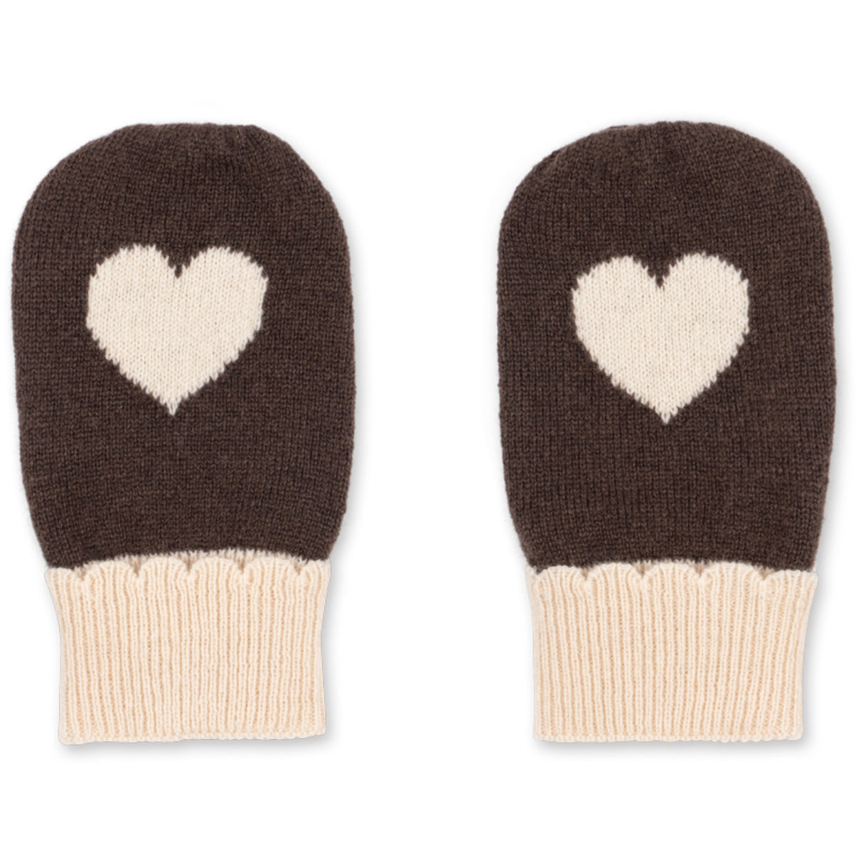 Konges Sløjd Chocolate Brown Collette Mittens