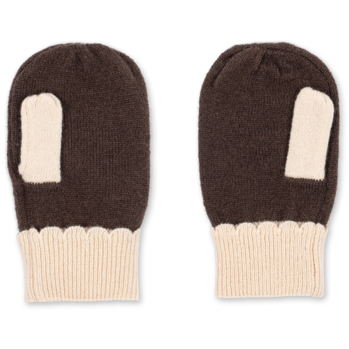 Konges Sløjd Chocolate Brown Collette Mittens