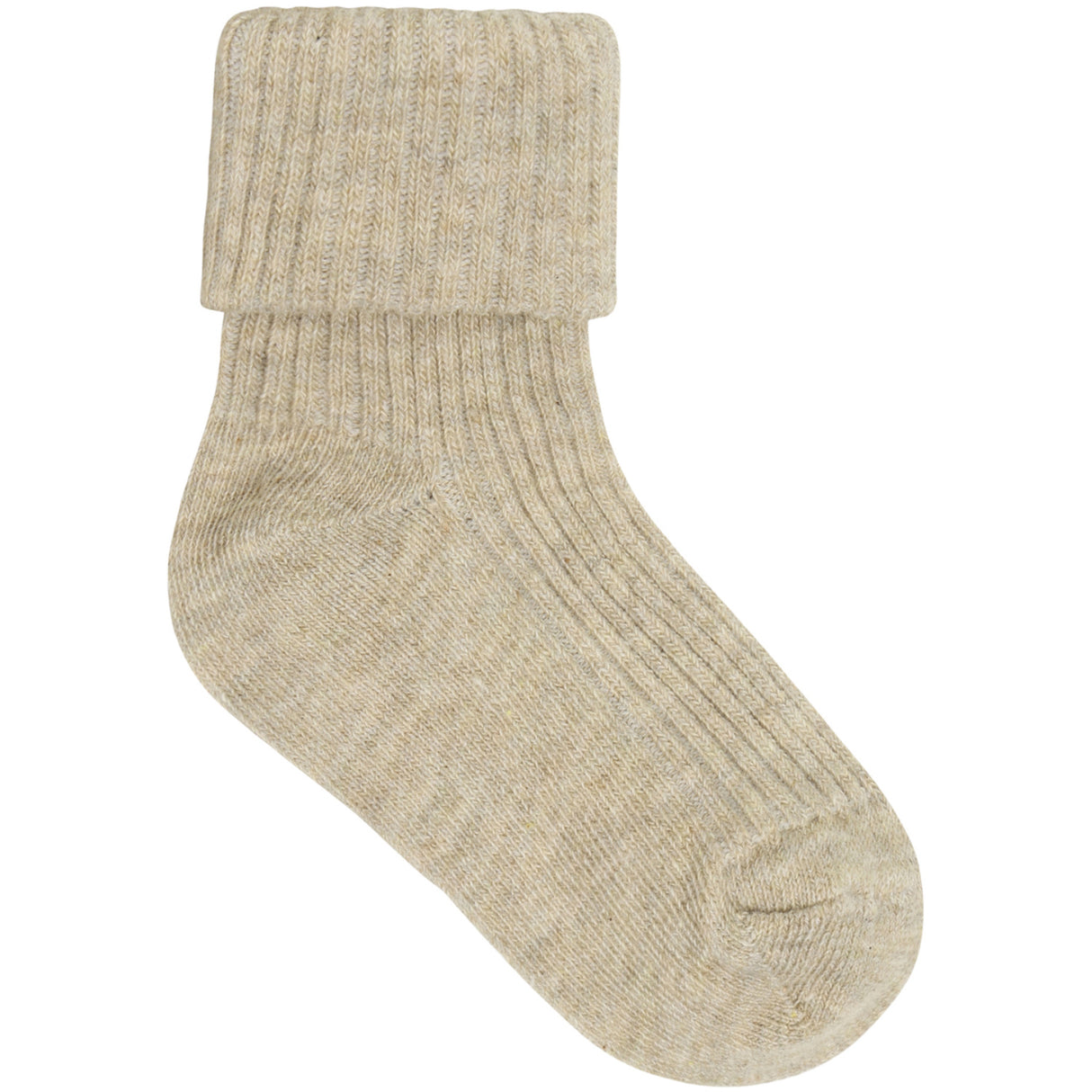 Minymo Silver Mink Baby Rib Socks W.Glit (2-Pack)