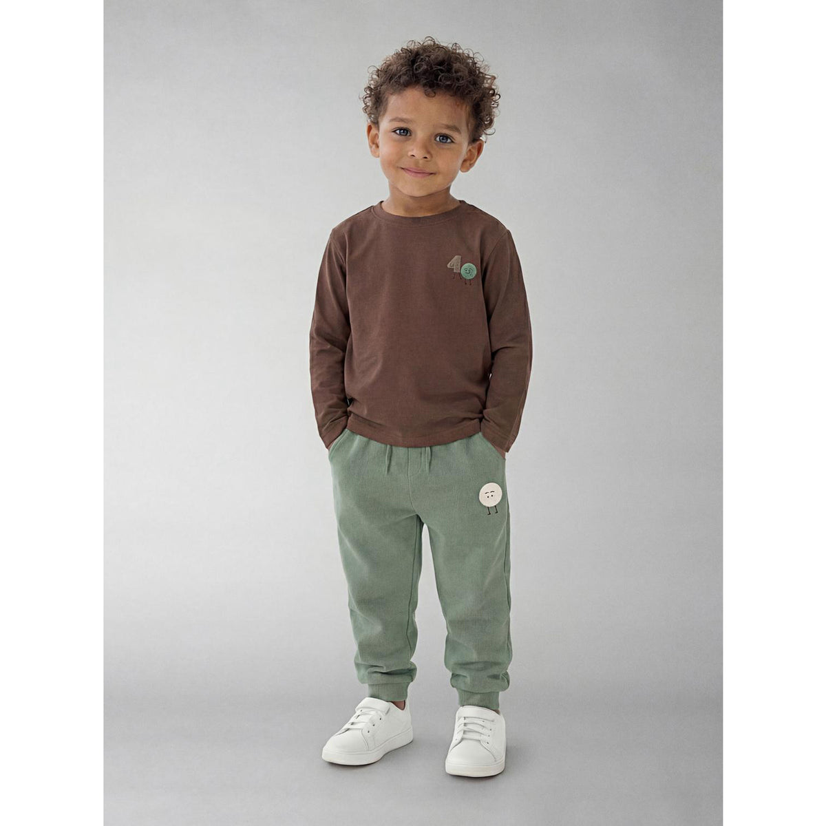 Name It Basil Nmmolav Nreg Pants Swe Bru