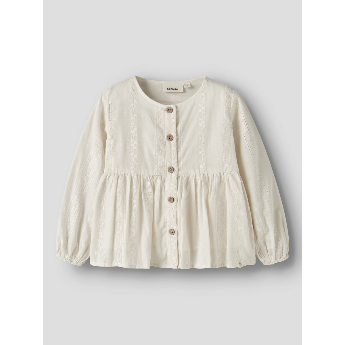 Lil'Atelier Turtledove Nmfloba Ls Loose Shirt Lil