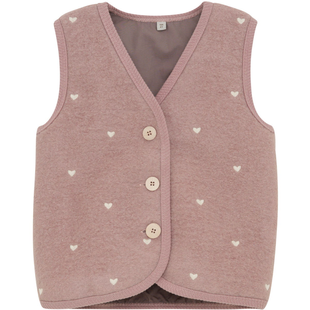 Huttelihut Deauville Mauve Vest Wool Emb. W. Lining