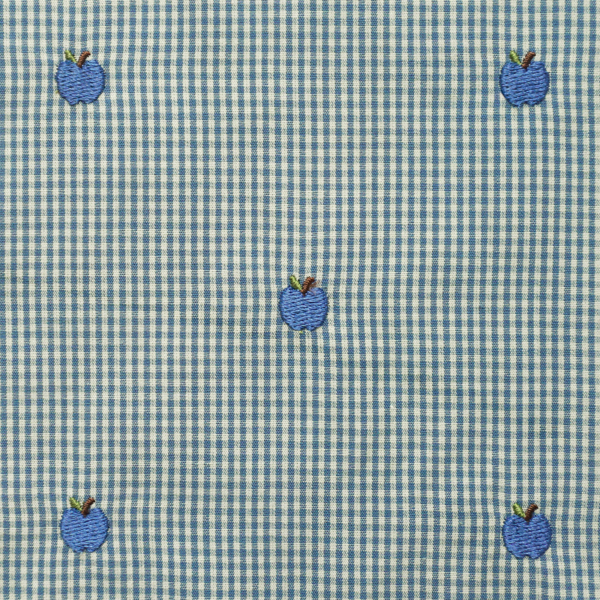 Flöss Light Blue Apple Gingham Ellis Duvet + Pillow Baby