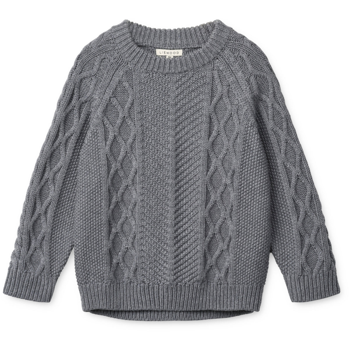 LIEWOOD Grey Melange Ari Cotton Knit Jumper