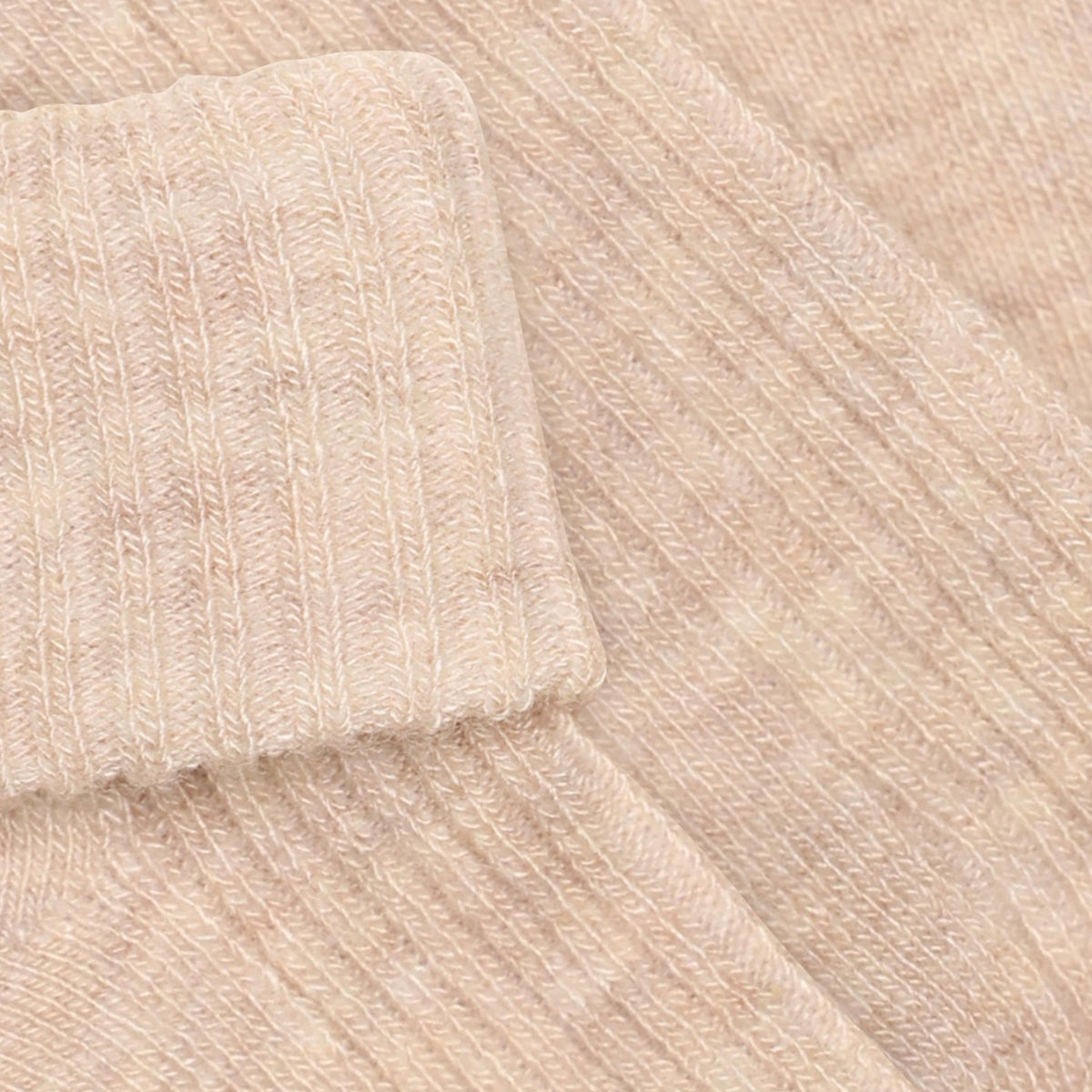 Minymo Sheer Bliss Melange Baby 2X2 Rib Wool Socks 2-Pack