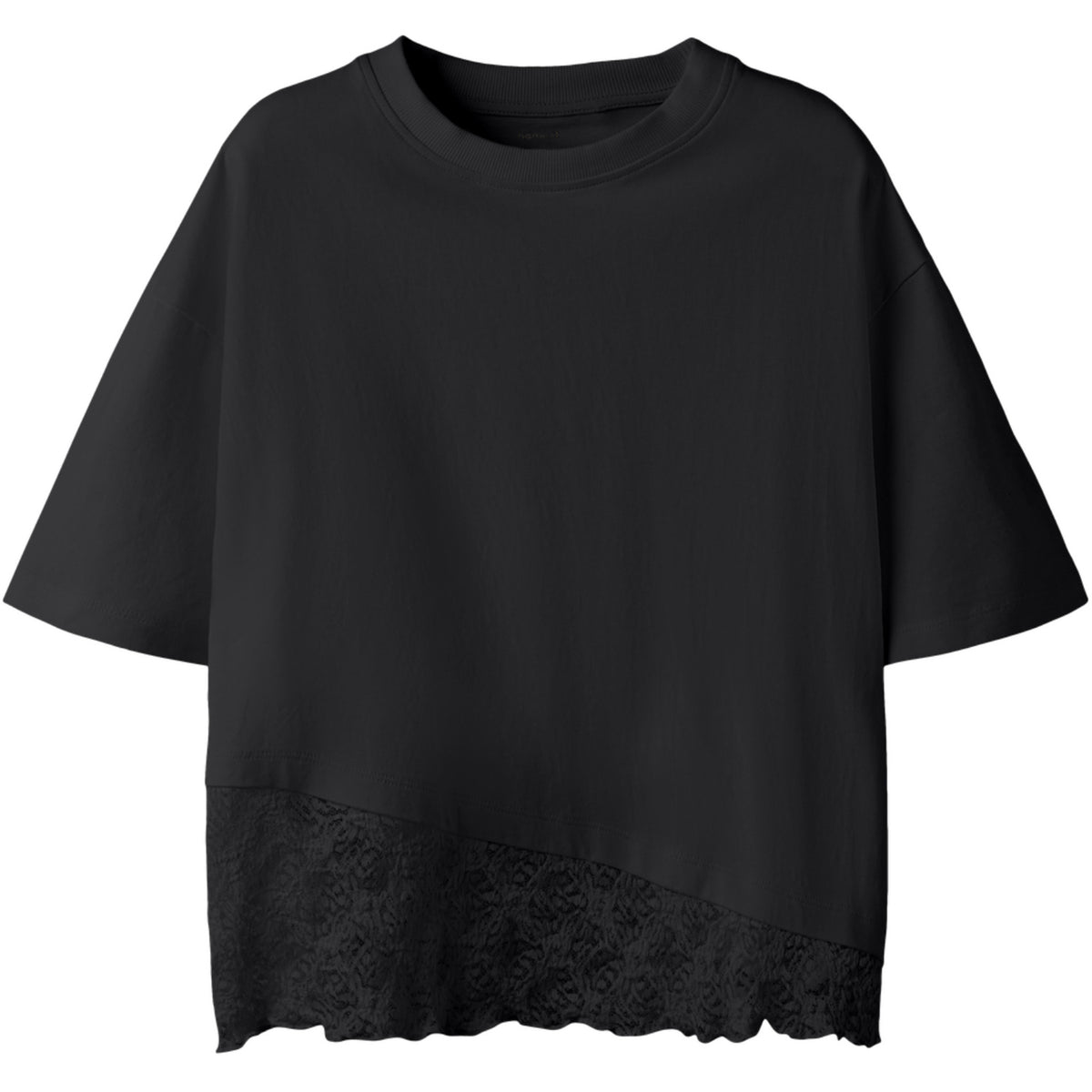 Name It Black Beauty Nkfroella Ss Nreg Top