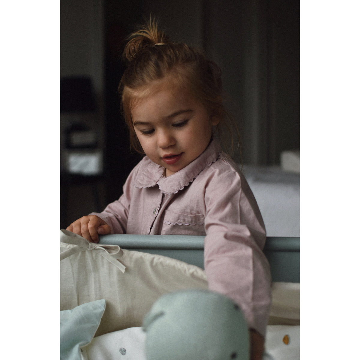Vanilla COPENHAGEN Bed Bumper Side By Side Oyster Grey