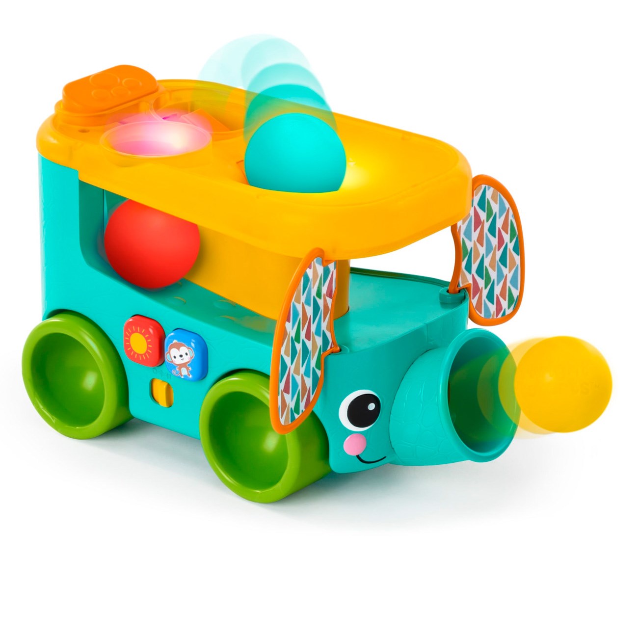 Bright Starts Pop & Roll Safari Bus Ball™ Toy