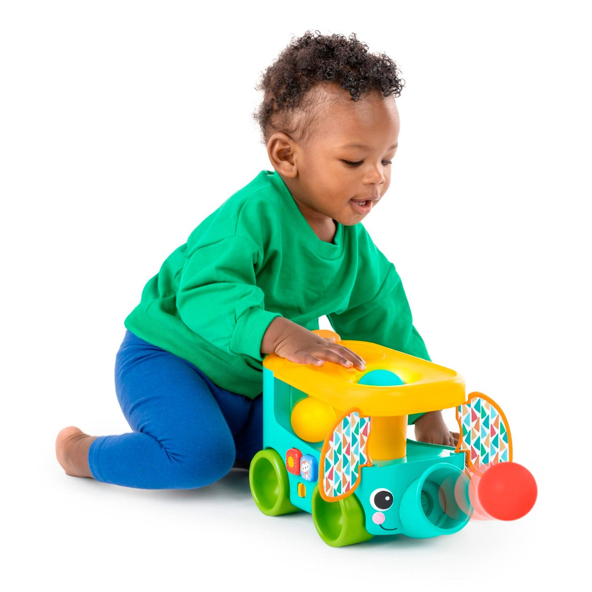 Bright Starts Pop & Roll Safari Bus Ball™ Toy