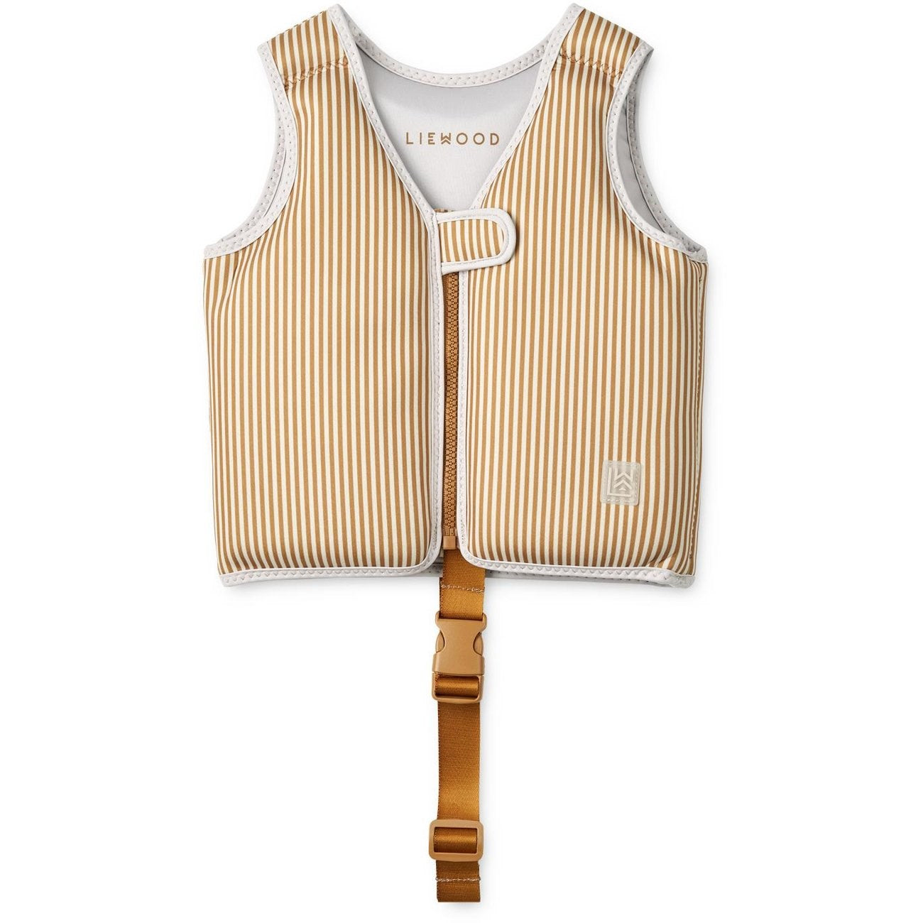LieWood Stripe: Sandy/Golden Caramel Dove Swim Vest