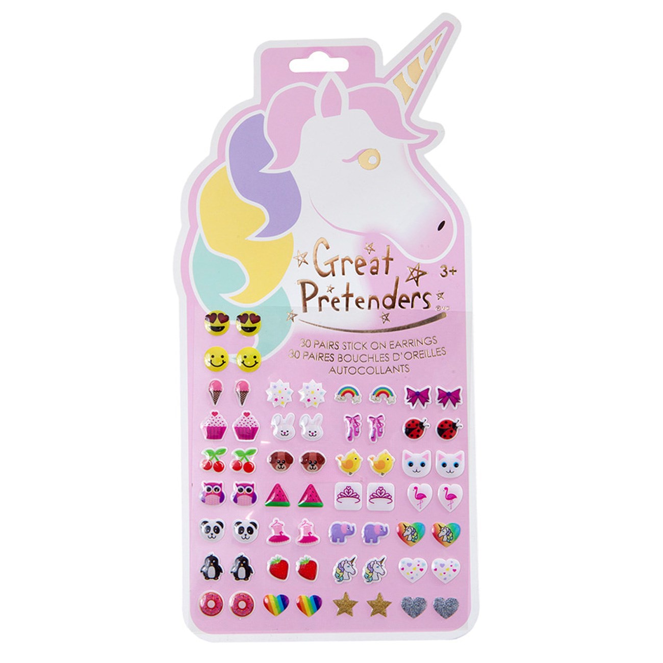 Great Pretenders Unicorn Stick on Earrings