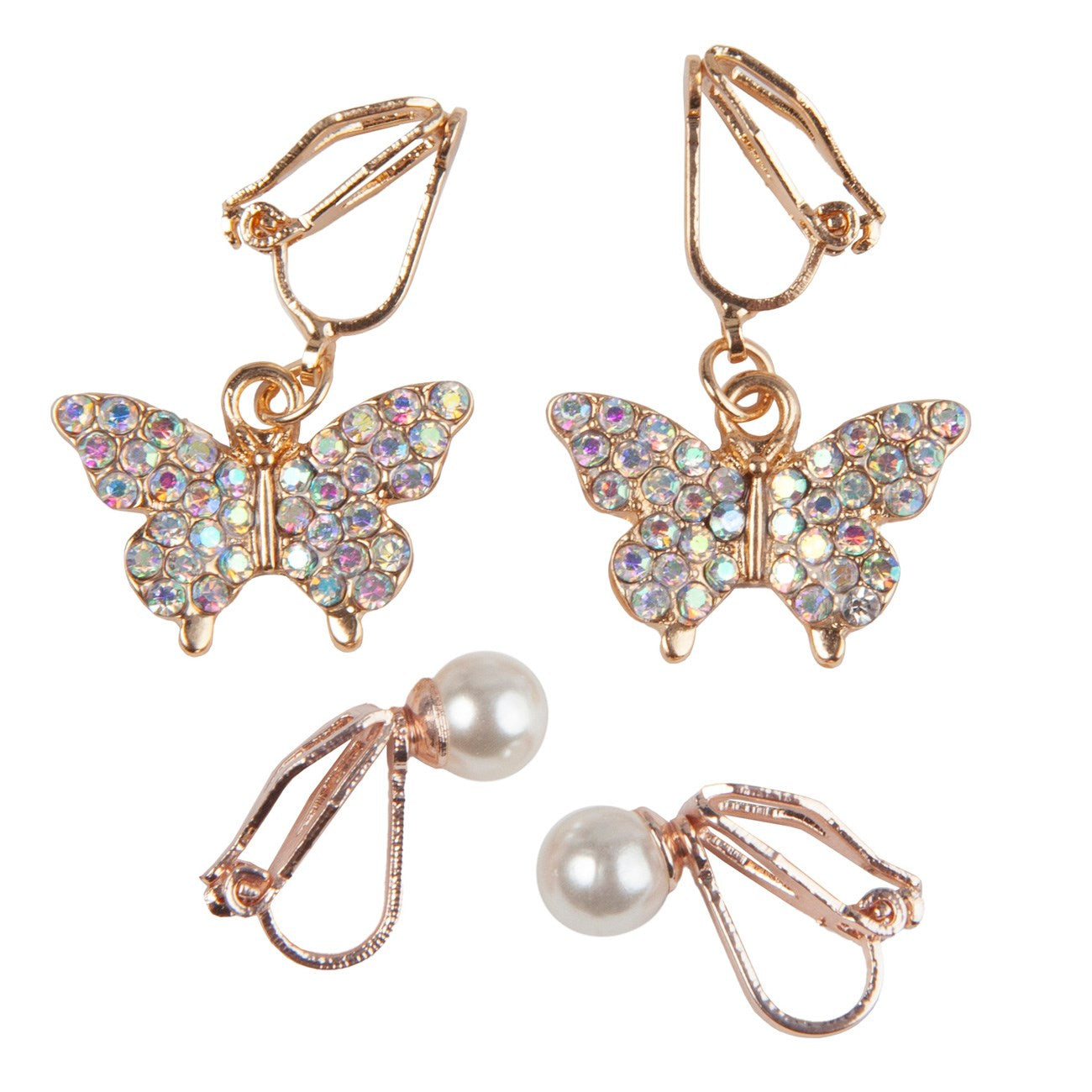 Great Pretenders Boutique Butterfly Clip On Earrings