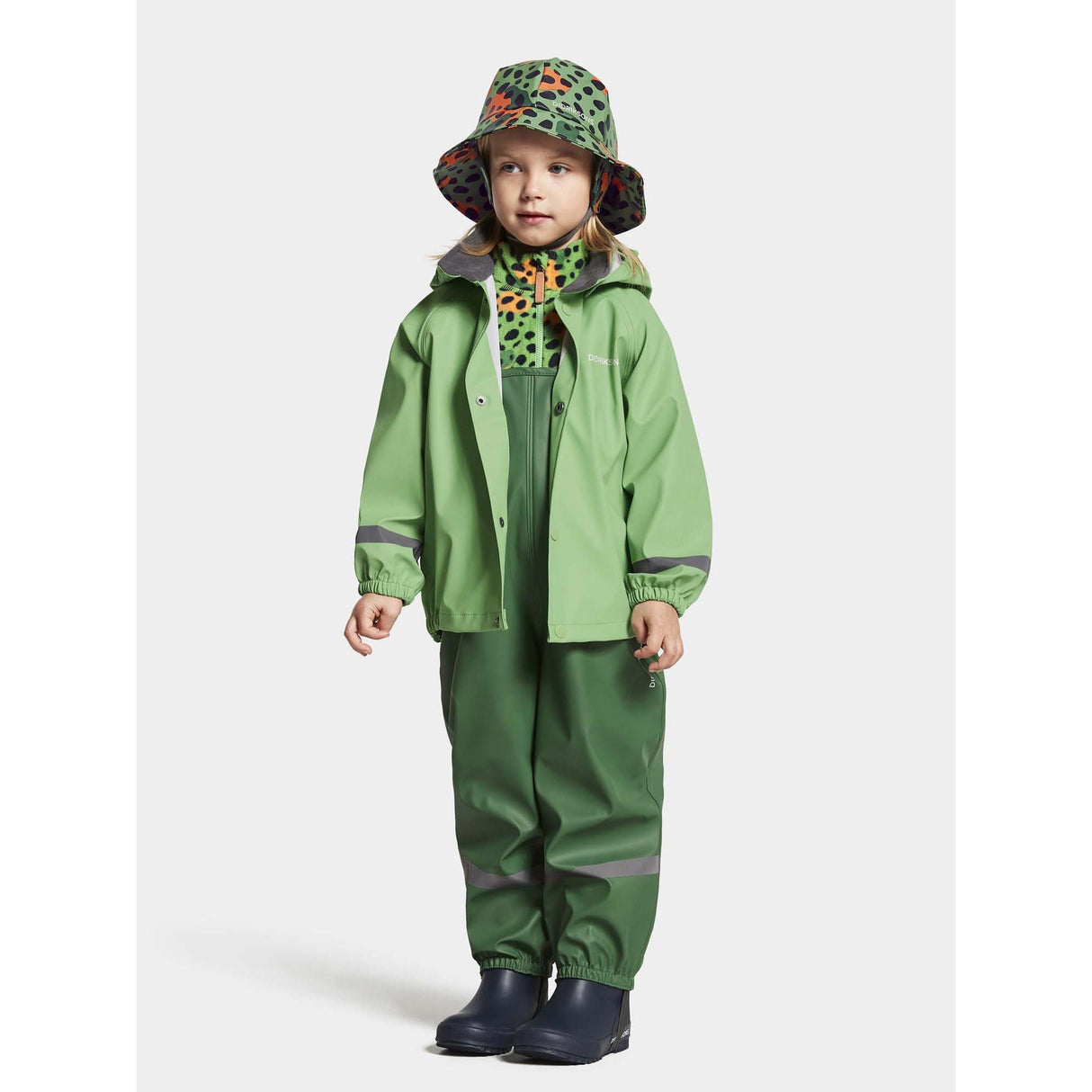Didriksons Slaskeman Rain Set Green Pod