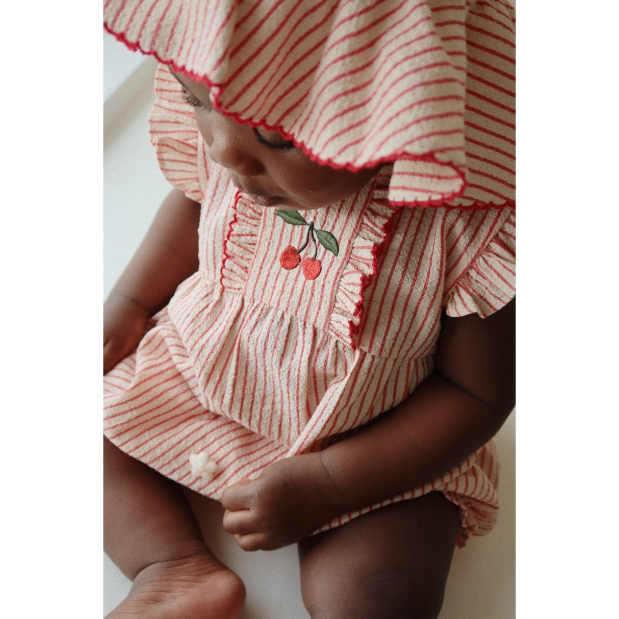 Konges Sløjd Amour Stripe Ellie Frill Romper