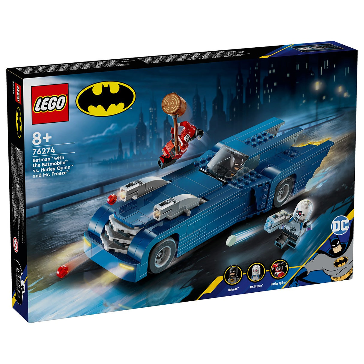 LEGO® Marvel Batman™ And Batmobile™ mod Harley Quinn™ And Mr. Freeze™