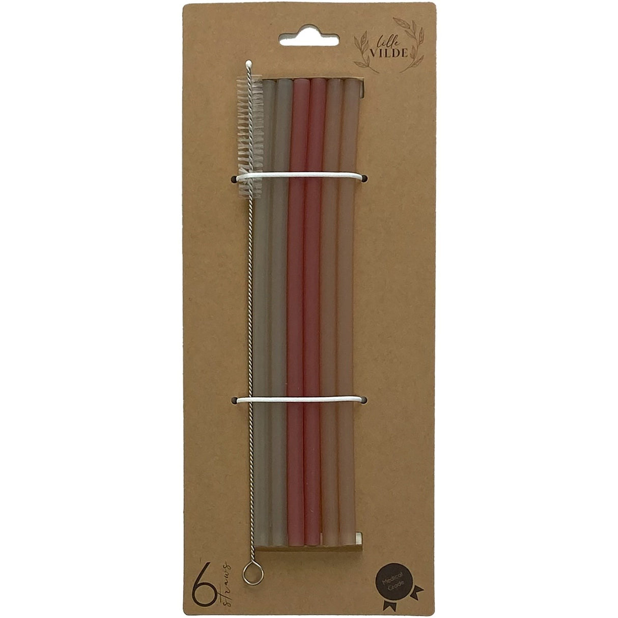 By Lille Vilde Canyons Silicone Straws 6pcs