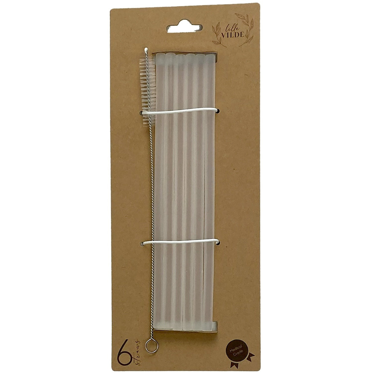 By Lille Vilde Ice Silicone Straws 6pcs