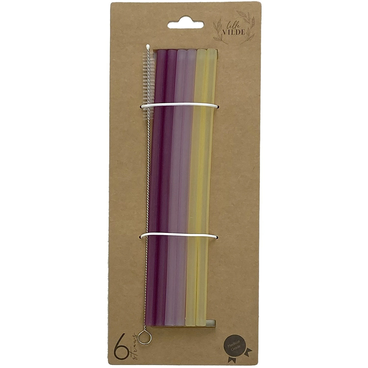 By Lille Vilde Iris Silicone Straws 6pcs