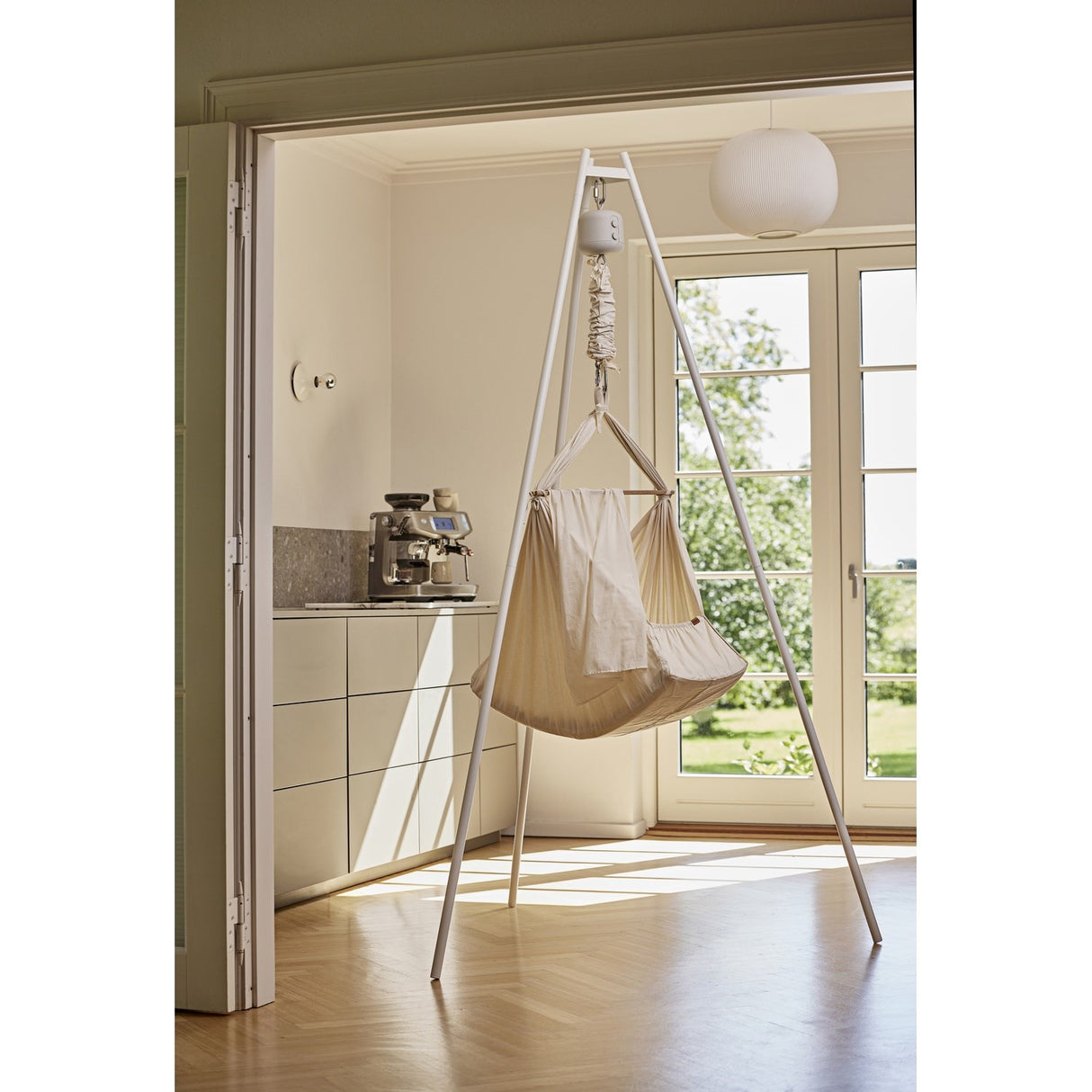 MEMBANTU Grey Organic Baby Hammock Premium