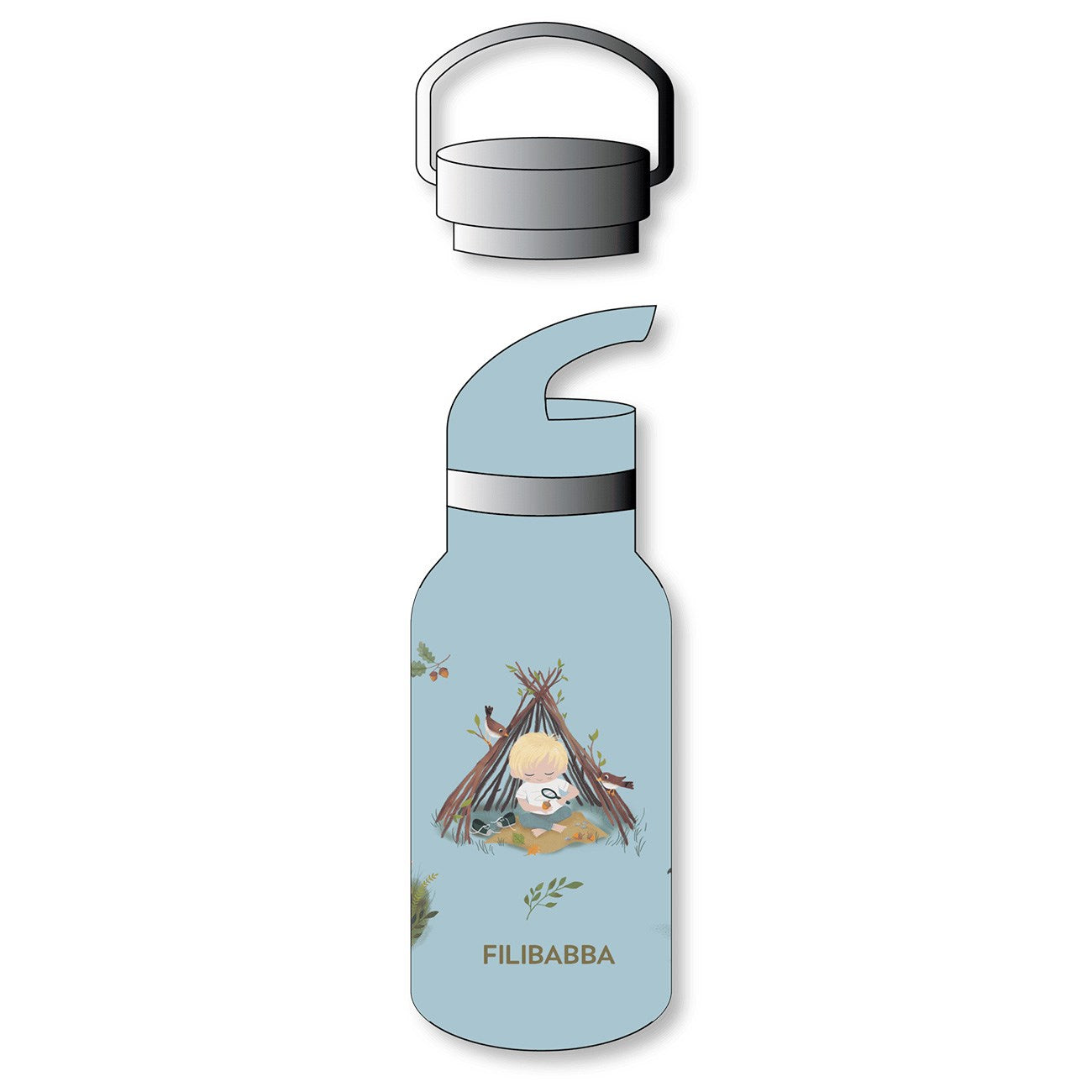 FILIBABBA Stainless Steel Water Bottle - Tiny Explorers