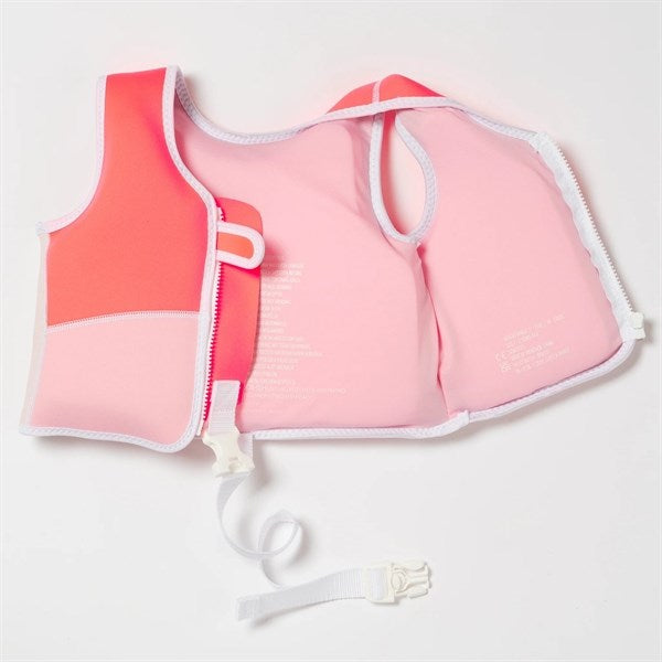 SunnyLife Swim Vest Melody the Mermaid Neon Strawberry 4