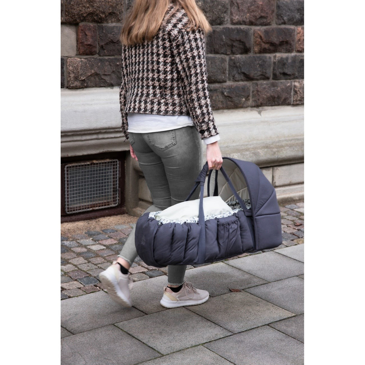 Sebra Blue Olive Hood For 3-In-1 Baby Nest