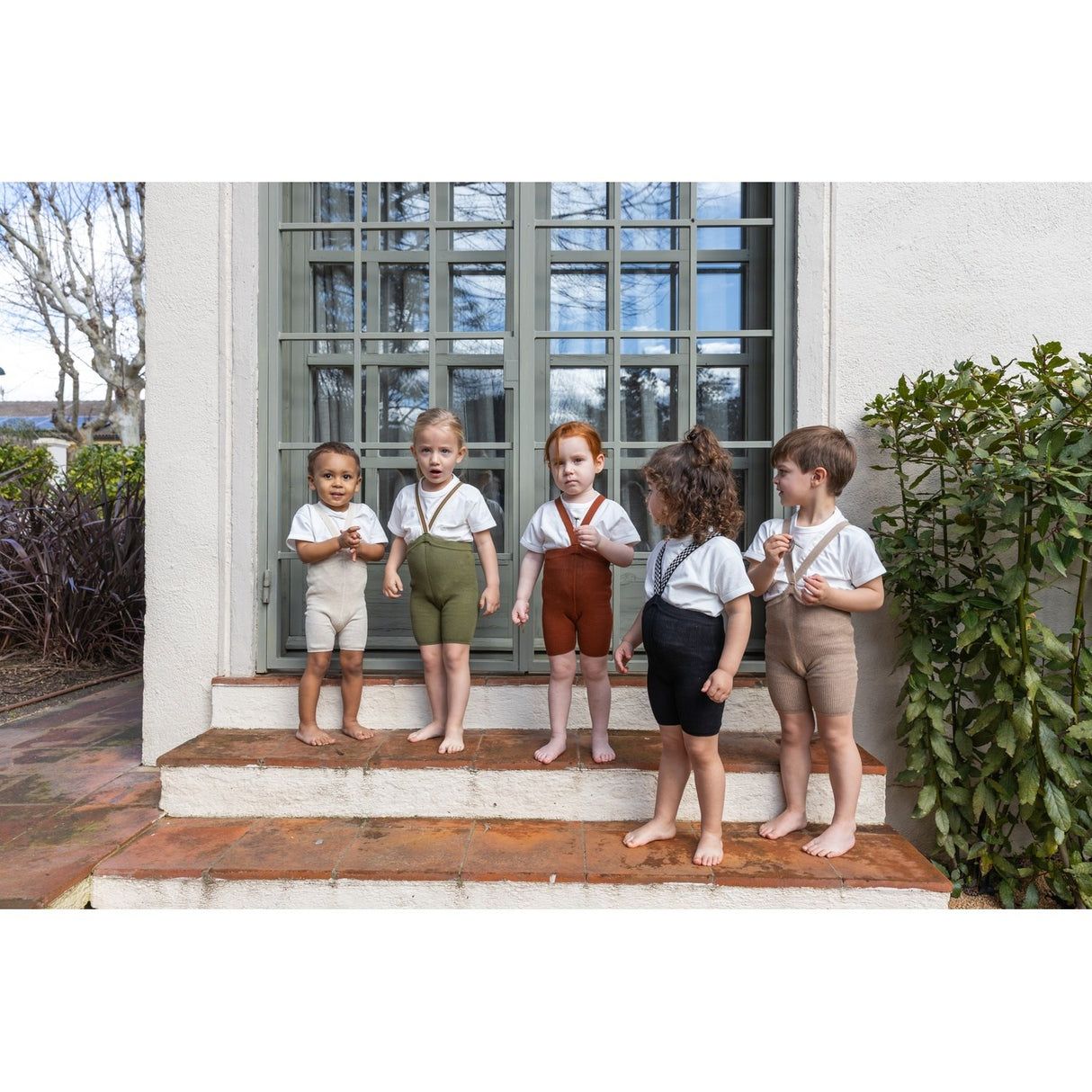 Silly Silas Cinnamon Shorty Tights With Braces