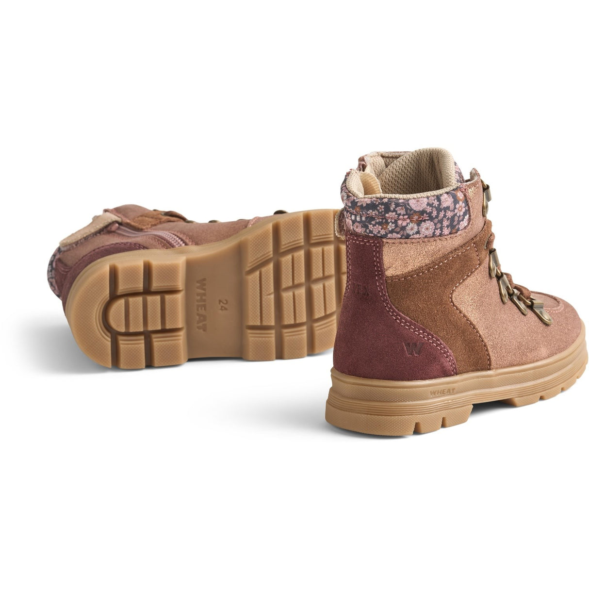 Wheat Rose Shine Bootie Toni Sport Tex