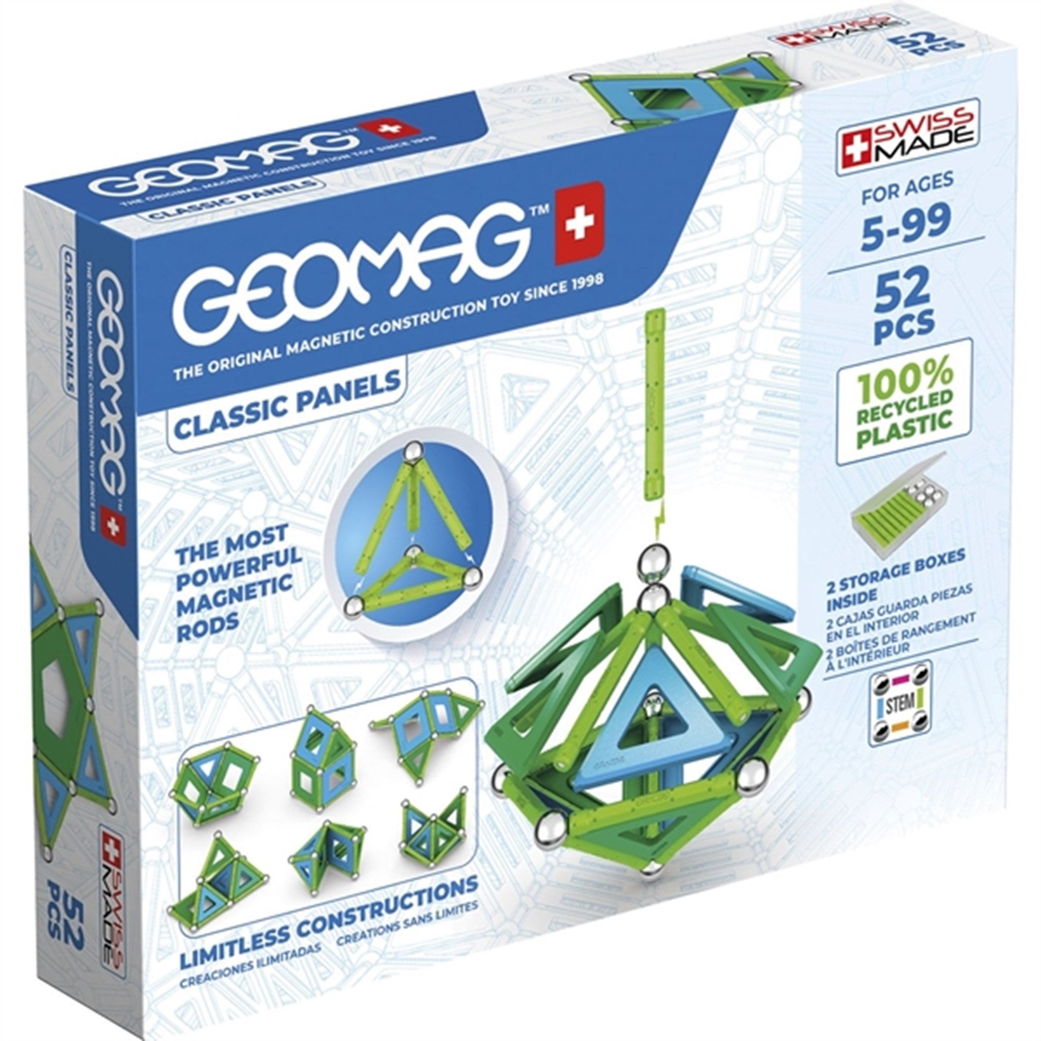 Geomag Classic Panels Recycled 52 pcs