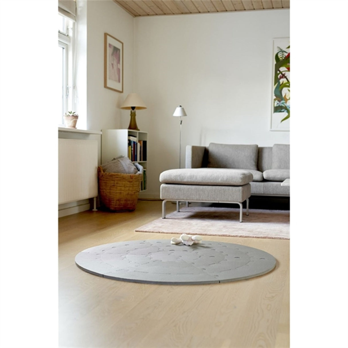 BabyDan RoundAbout Round Foam Playmat Grey