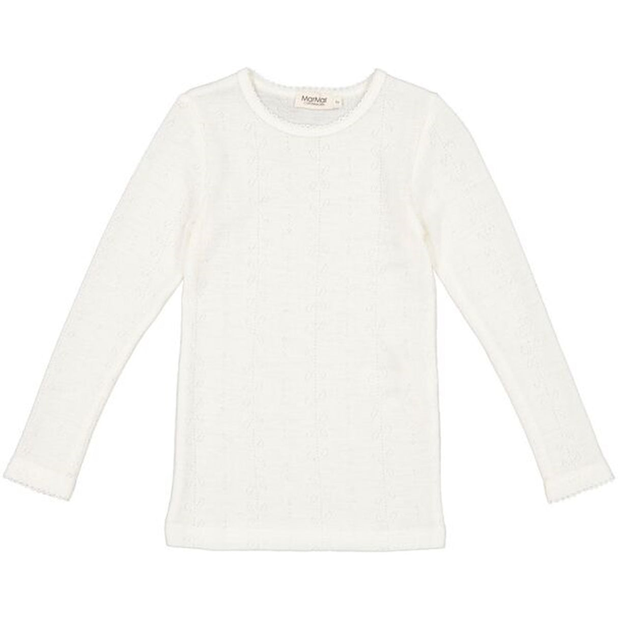 MarMar Wool Pointelle Natural Tamra T-shirt LS