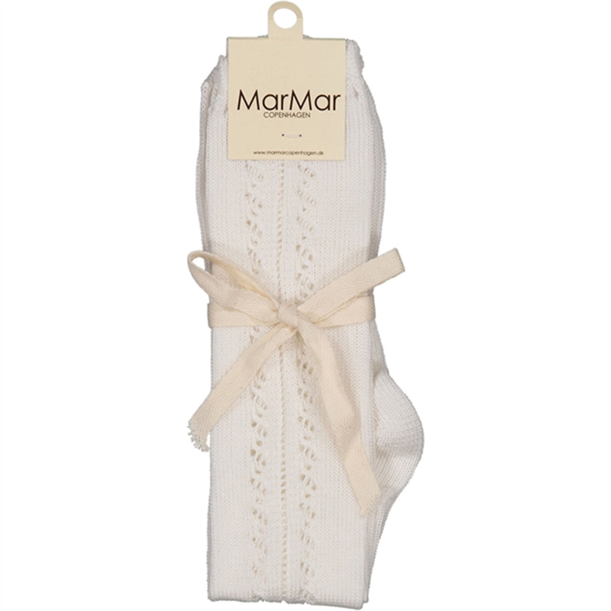 MarMar Gentle White Pointelle Knee Socks