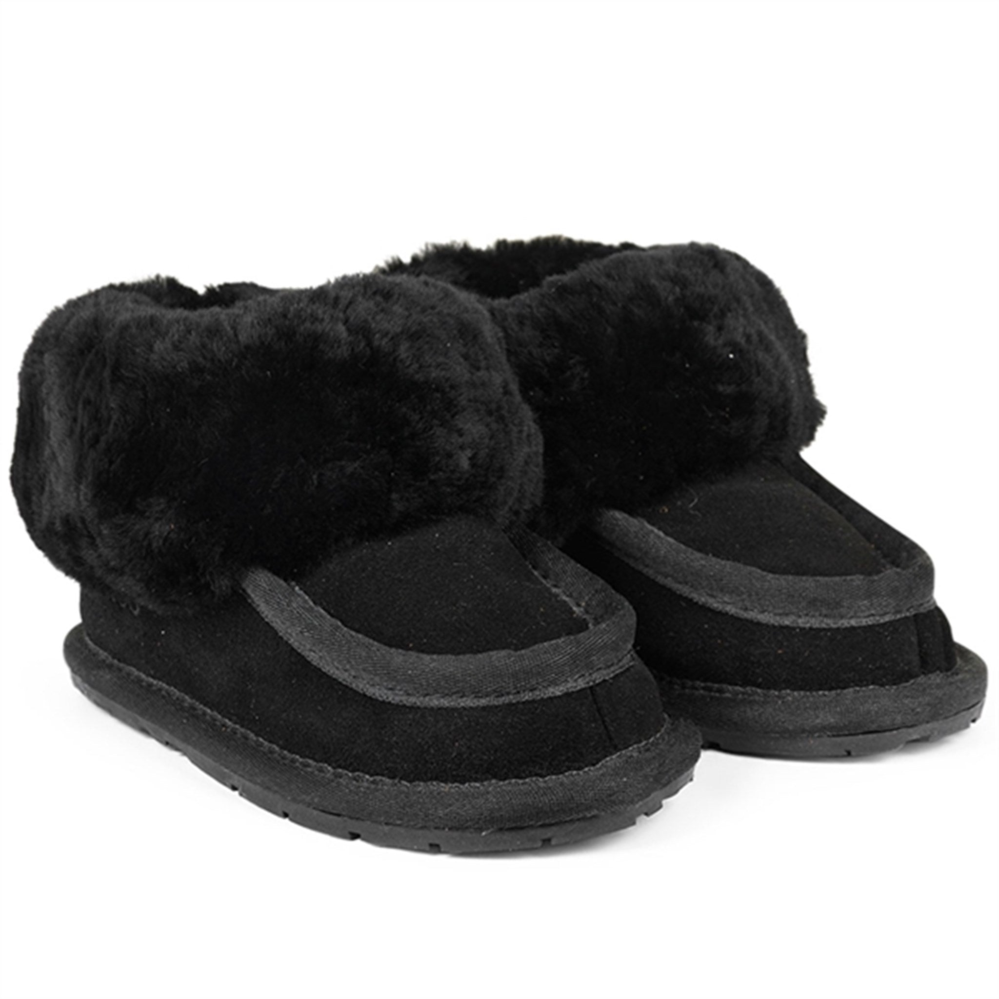 Angulus Lambswool Indoor Shoes Black