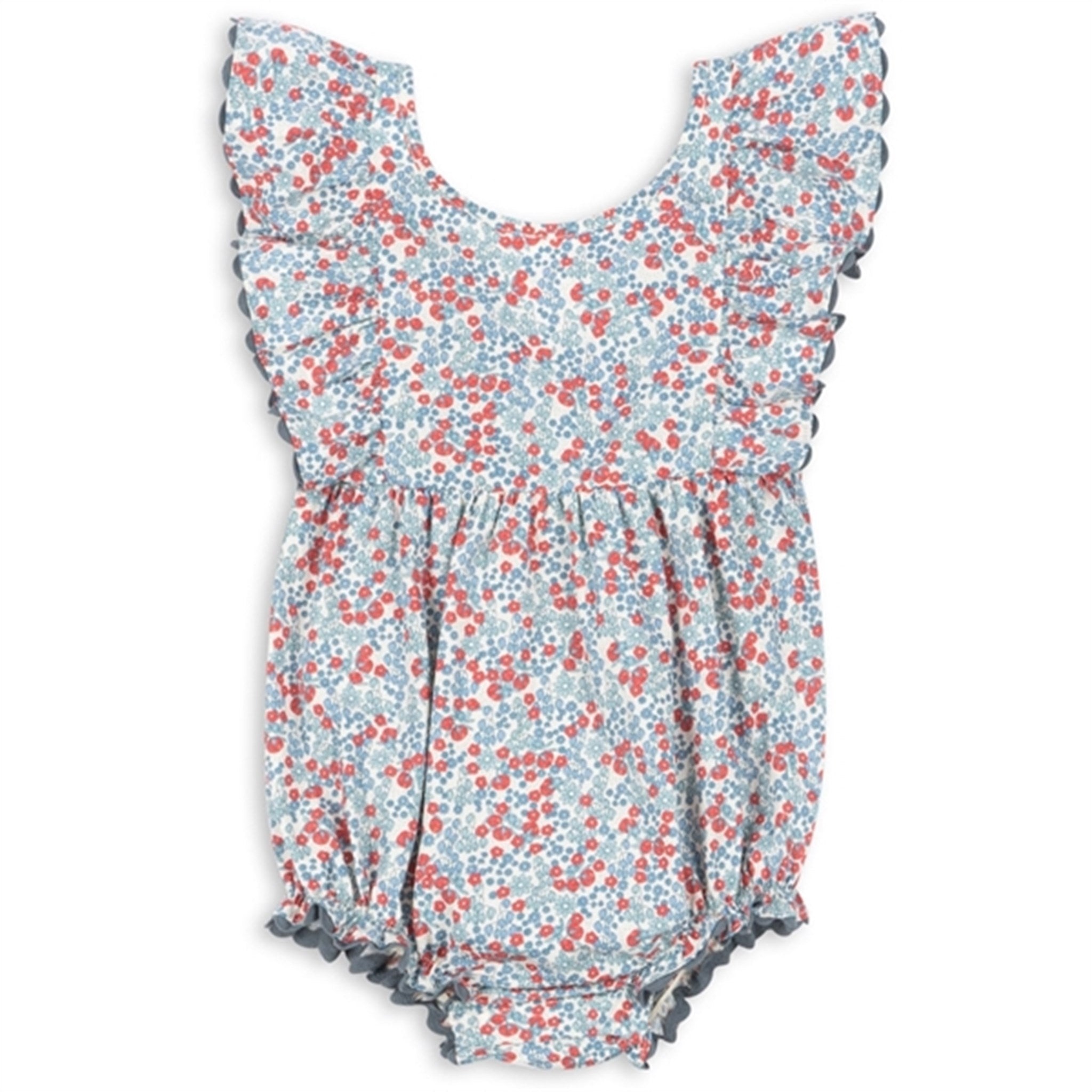 Buy Konges Sløjd Bibi Blue Verbena Romper | Luksusbaby