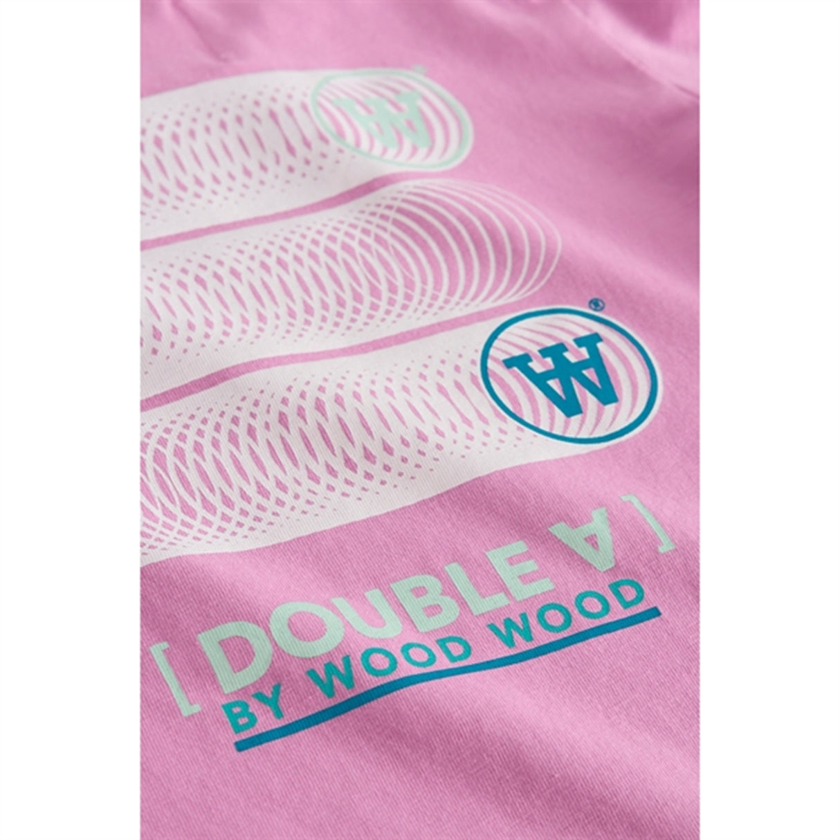 Wood Wood Rosy Lavender Kim Stackes Logo Bluse